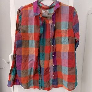Old Navy plaid button down